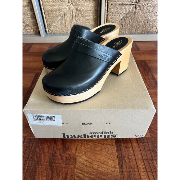 Women’s Swedish Hasbeens Louise Clog EU41/US9.5 NEW MSRP $300 - Picture 8 of 16